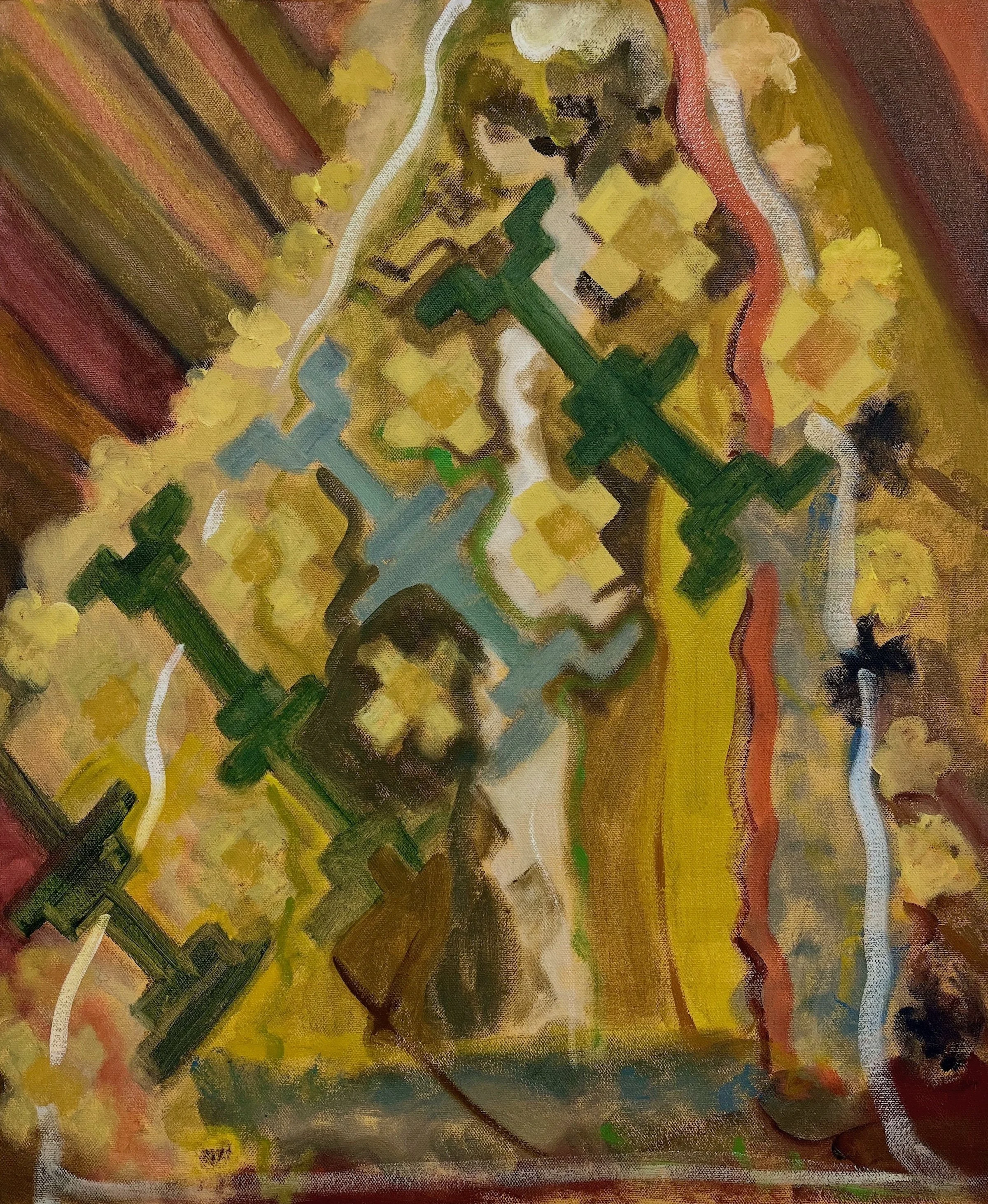 Virgen de Zaachila en capa de hombre