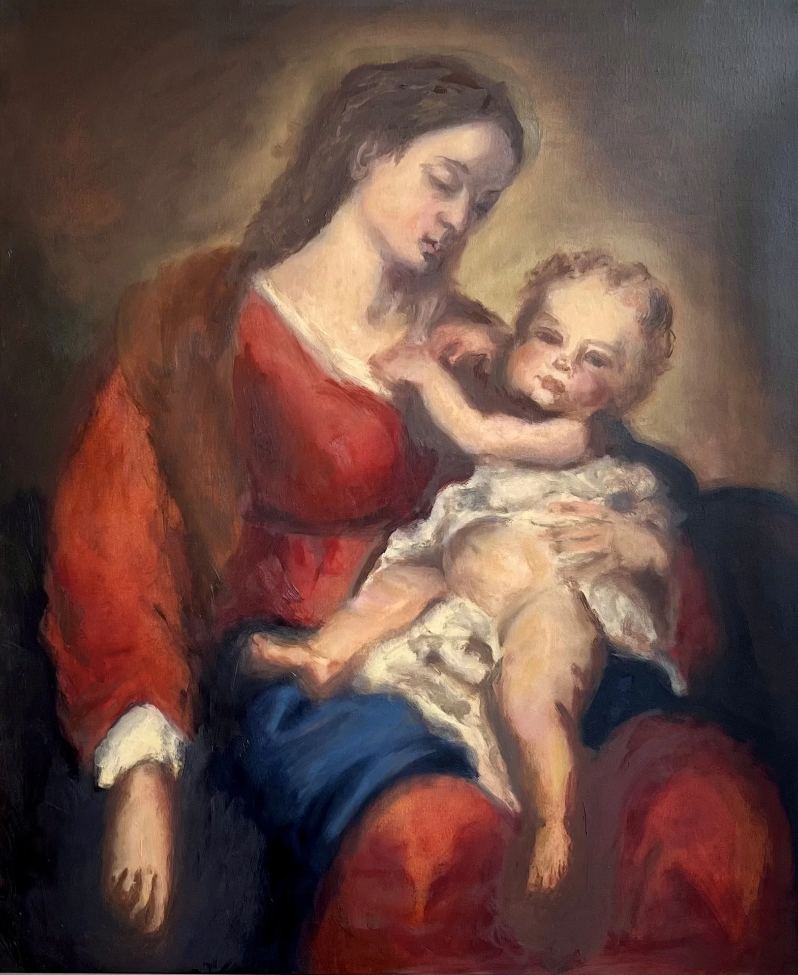 Virgin and child after Murillo