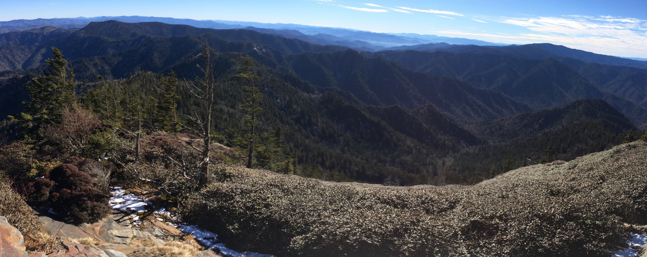 iPhone pano from atop Myrtle Point. I was too tired to correct the horizon...:)