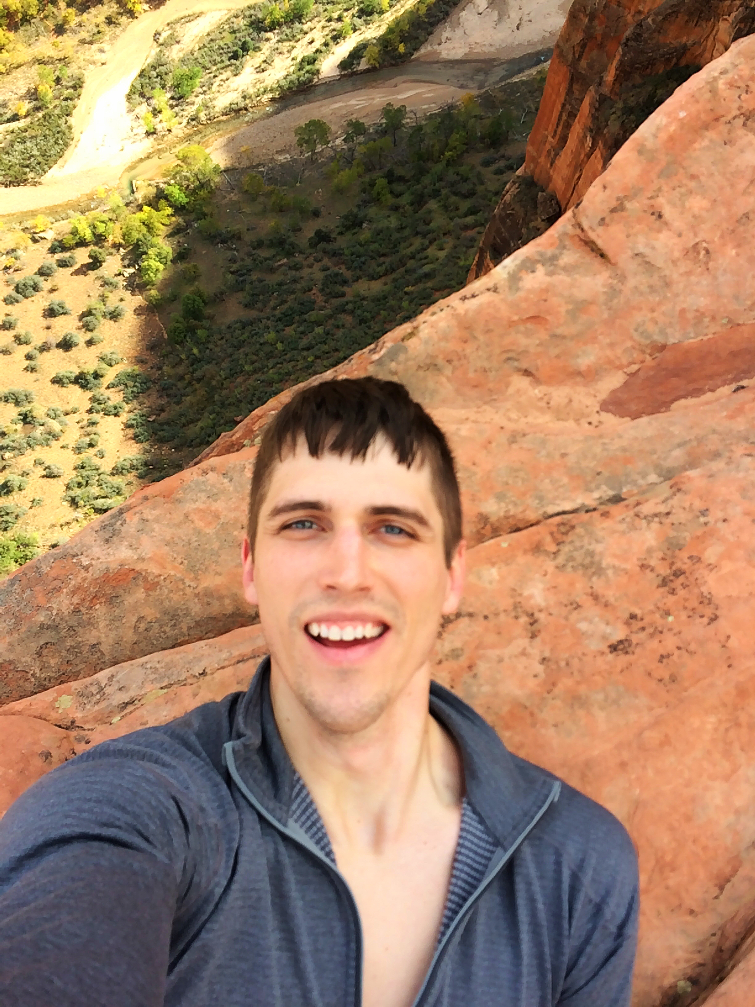 No idea why I take selfies on shooting trips... (iPhone)