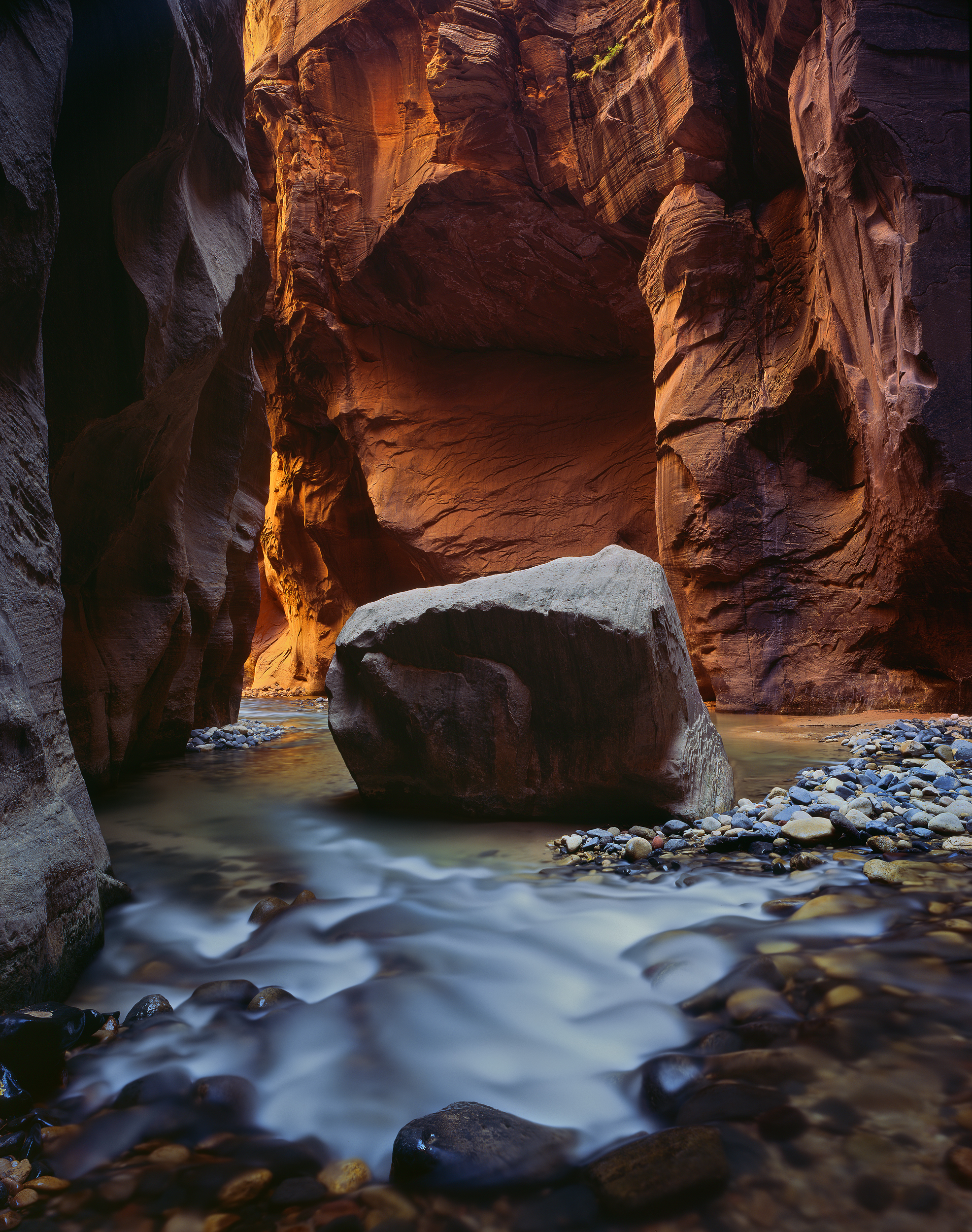 "Unmoved" Shot on 4x5 Fuji Velvia 50, 90mm, f/45, 6:30, polarizer. Double exposure...:)