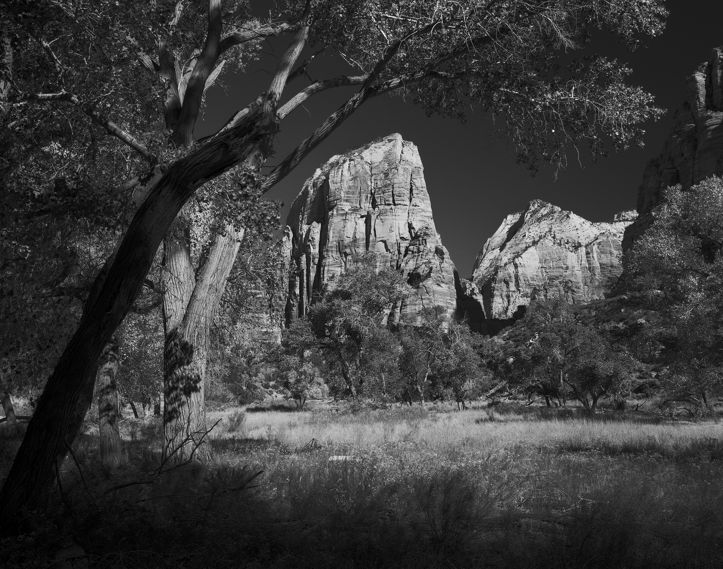 "Where Angels Tread" 4x5 Ilford Delta 100, 90mm, f/45, 1/8s, red filter