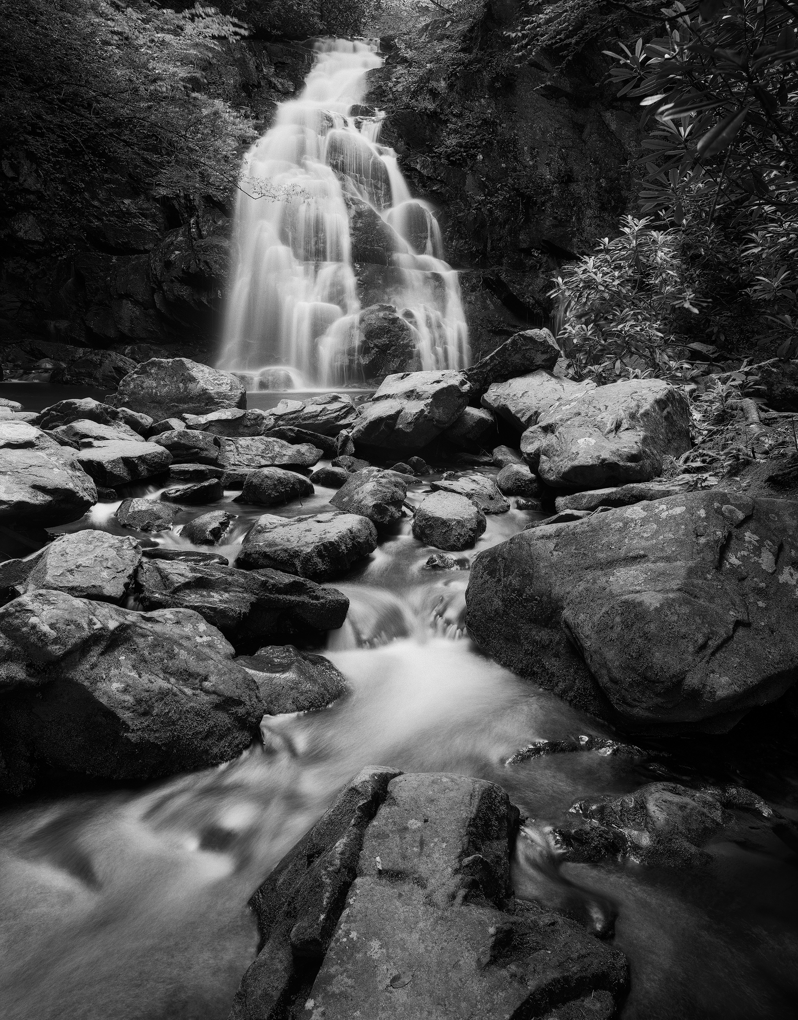 Spruce Flats Falls in some especially good light.