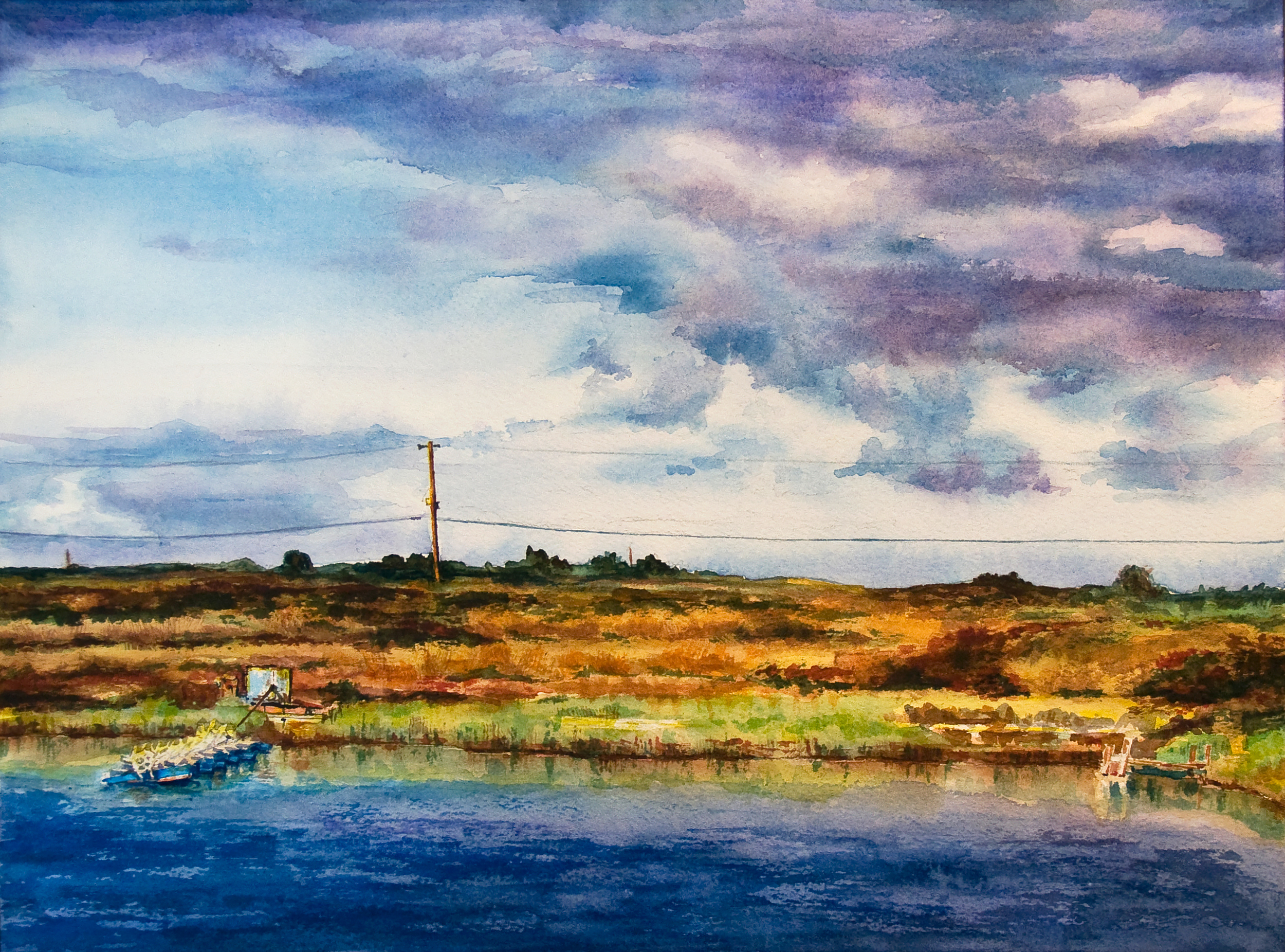 Storm over Shrimp Farms, Oahu