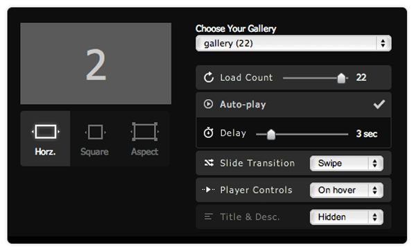 Squarespace slideshow