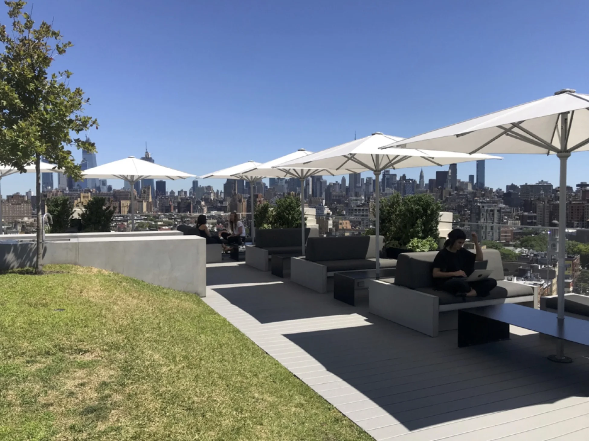 Roof terrace above Squarespace