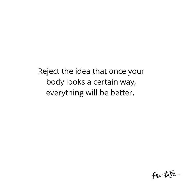 Because it won&rsquo;t. 
Reaching your goal weight won&rsquo;t make you happy. 😱
Fitting into your skinny jeans won&rsquo;t fix your insecurities. 
It might temporarily make you feel happy or excited, but changing your body is NOT a fix-all that lea