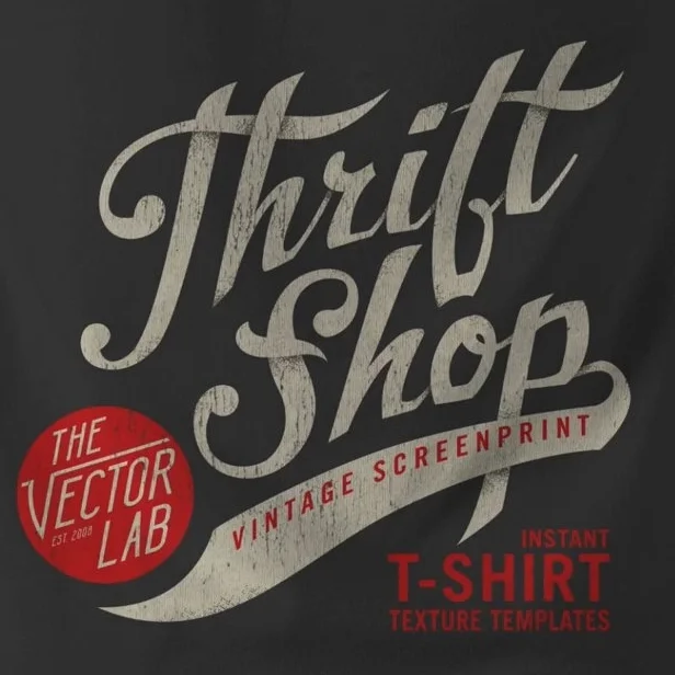 Make Your Graphics Look Vintage and Screen Printed Like a Thrift Shop T-Shirt