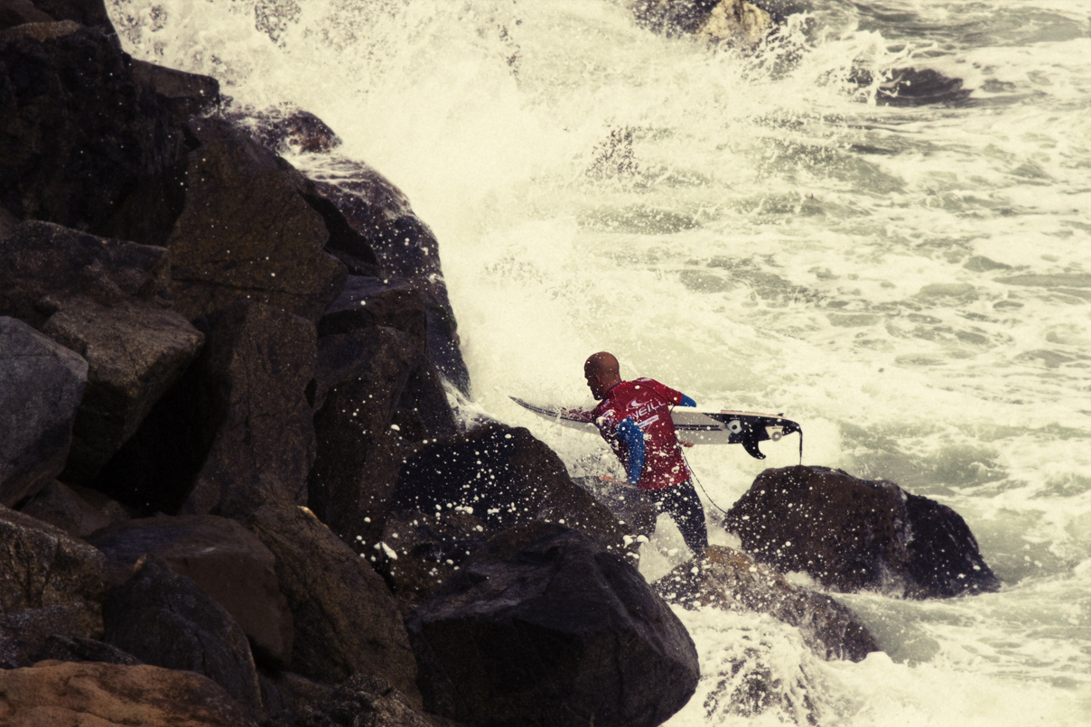 Slater on the rocks