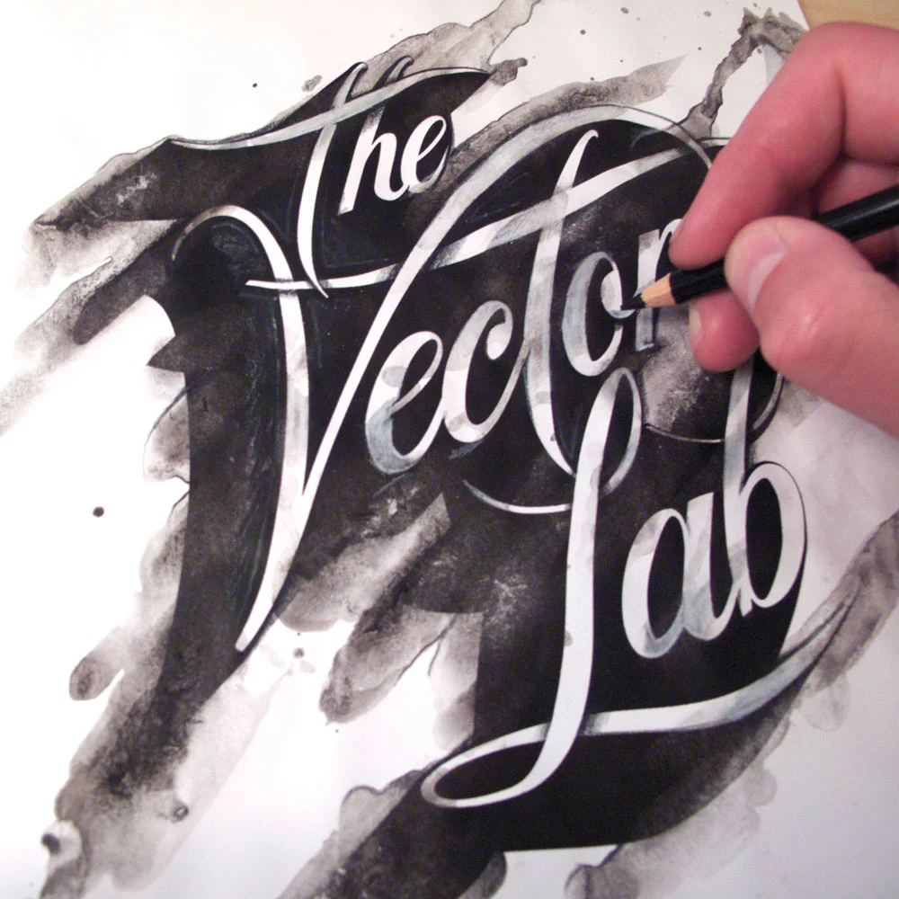 Script Lettering for TheVectorLab