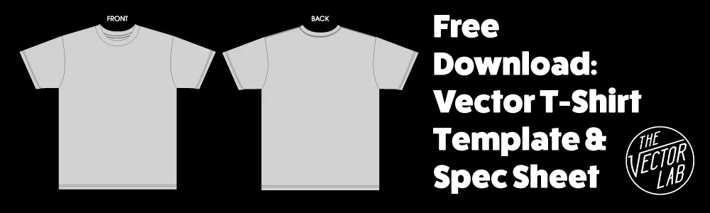 Free Vector T-Shirt Template + T-Shirt Design Workshop Preview — Ray ...