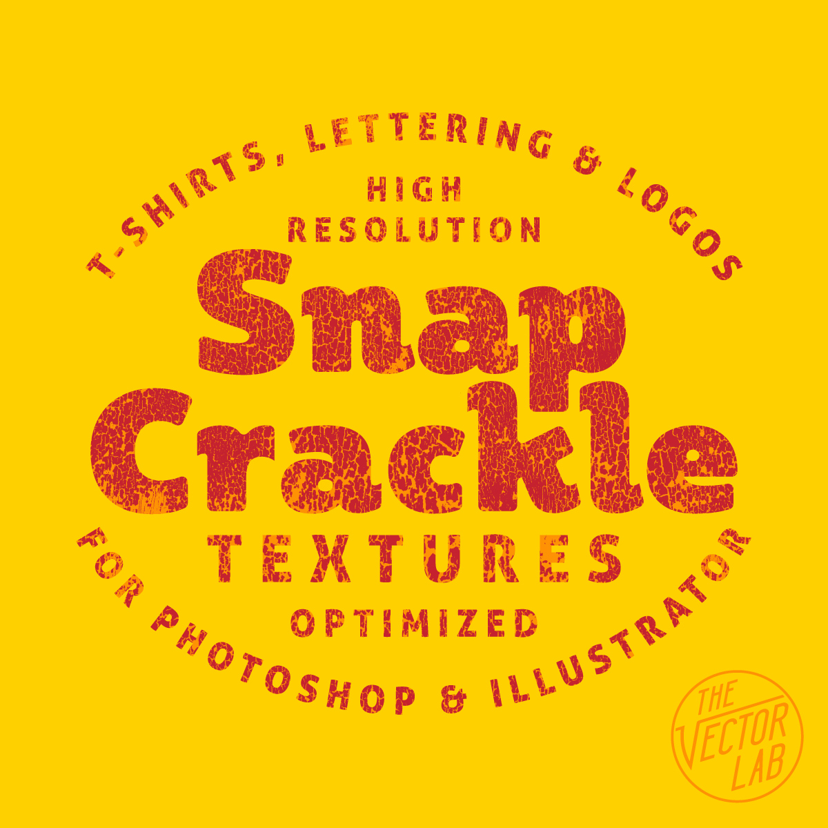 Snap Crackle Textures for Photoshop and Illustrator