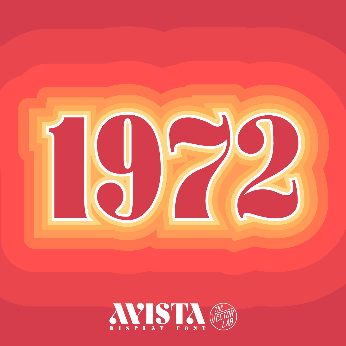 1972 - AVISTA font by Ray Dombroski & TheVectorLab