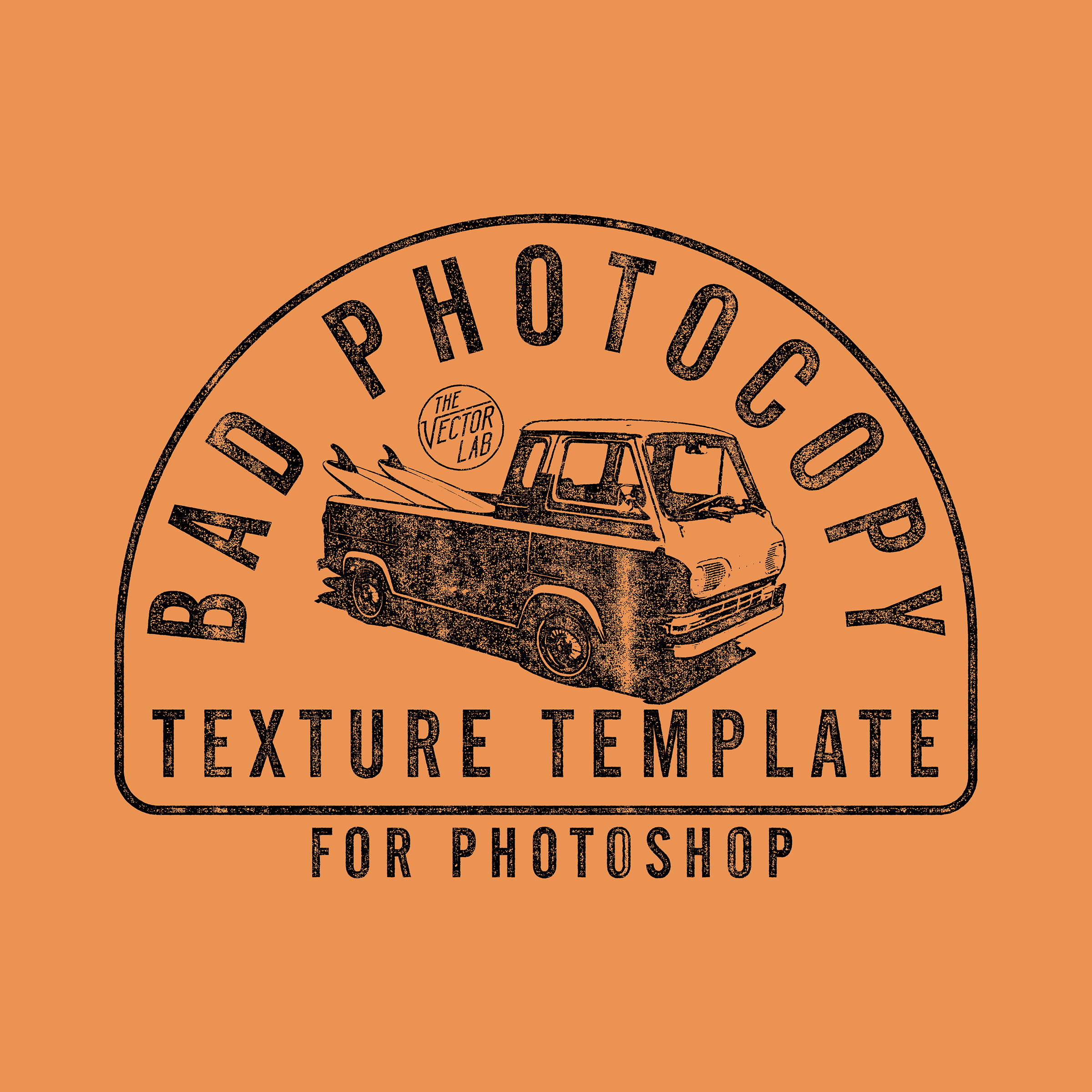 Bad Photocopy Texture Template - Photoshop