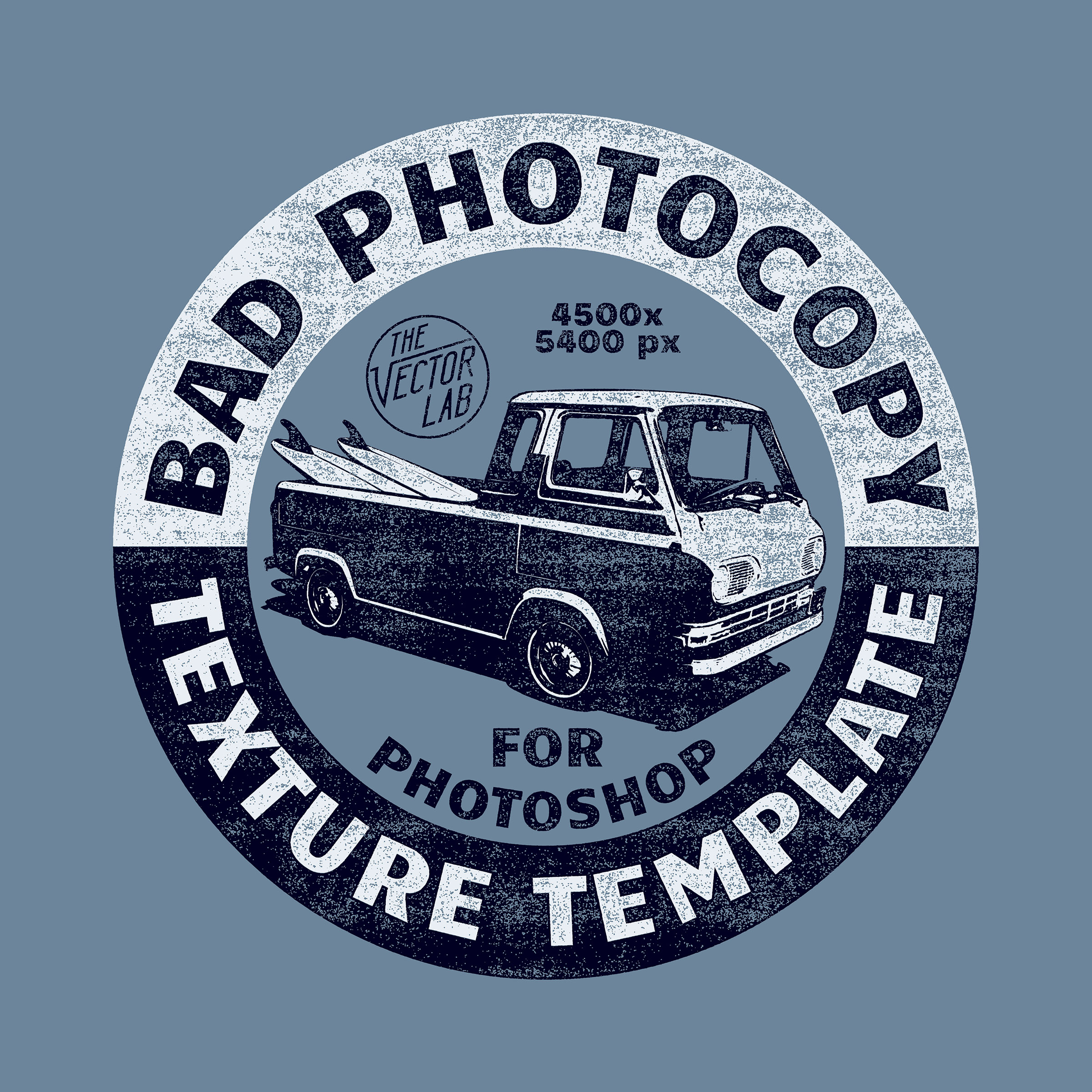Bad Photocopy Texture Template - Photoshop