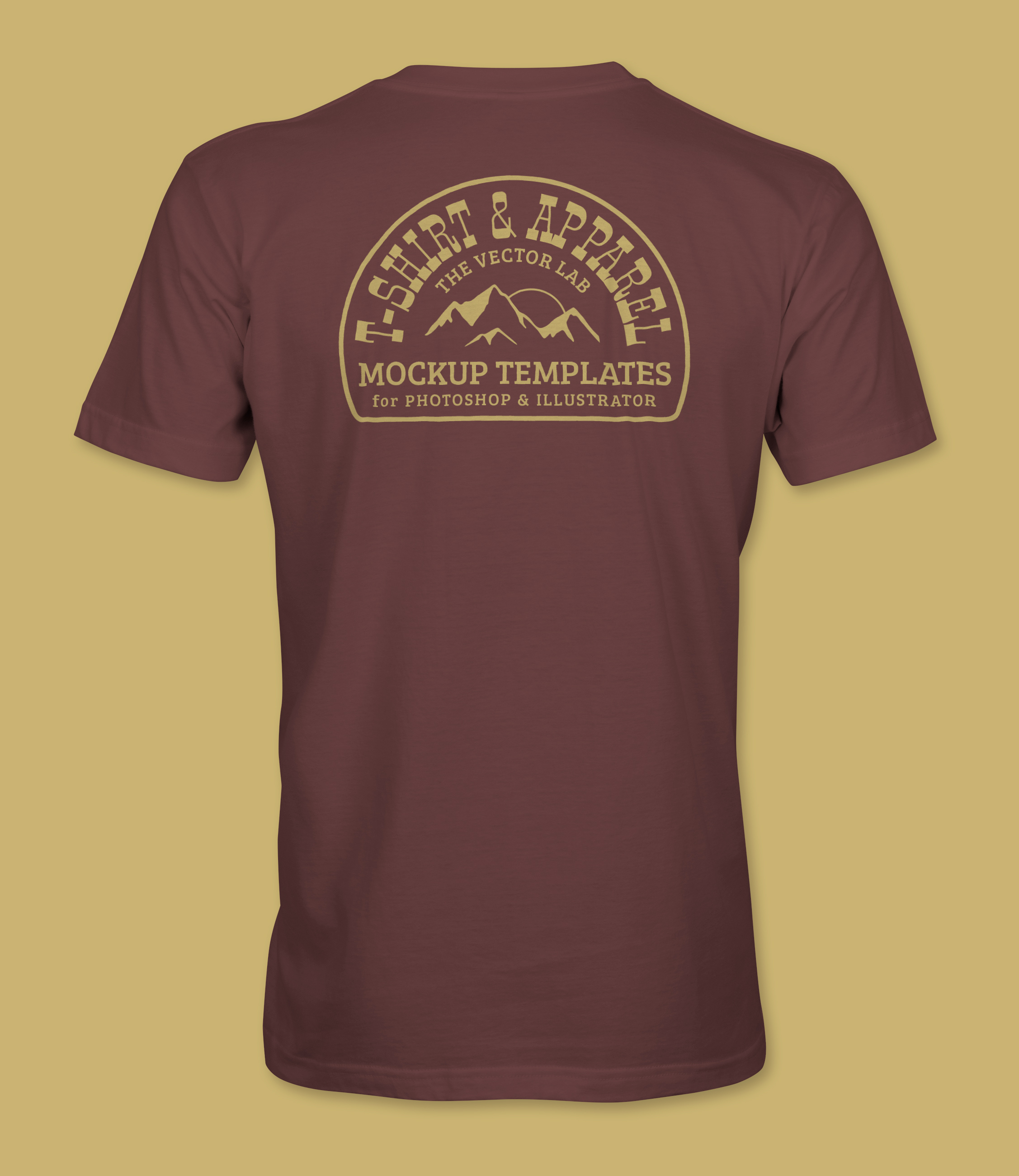 Download Men's T-Shirt Mockup Templates - Illustrator — Ray Dombroski