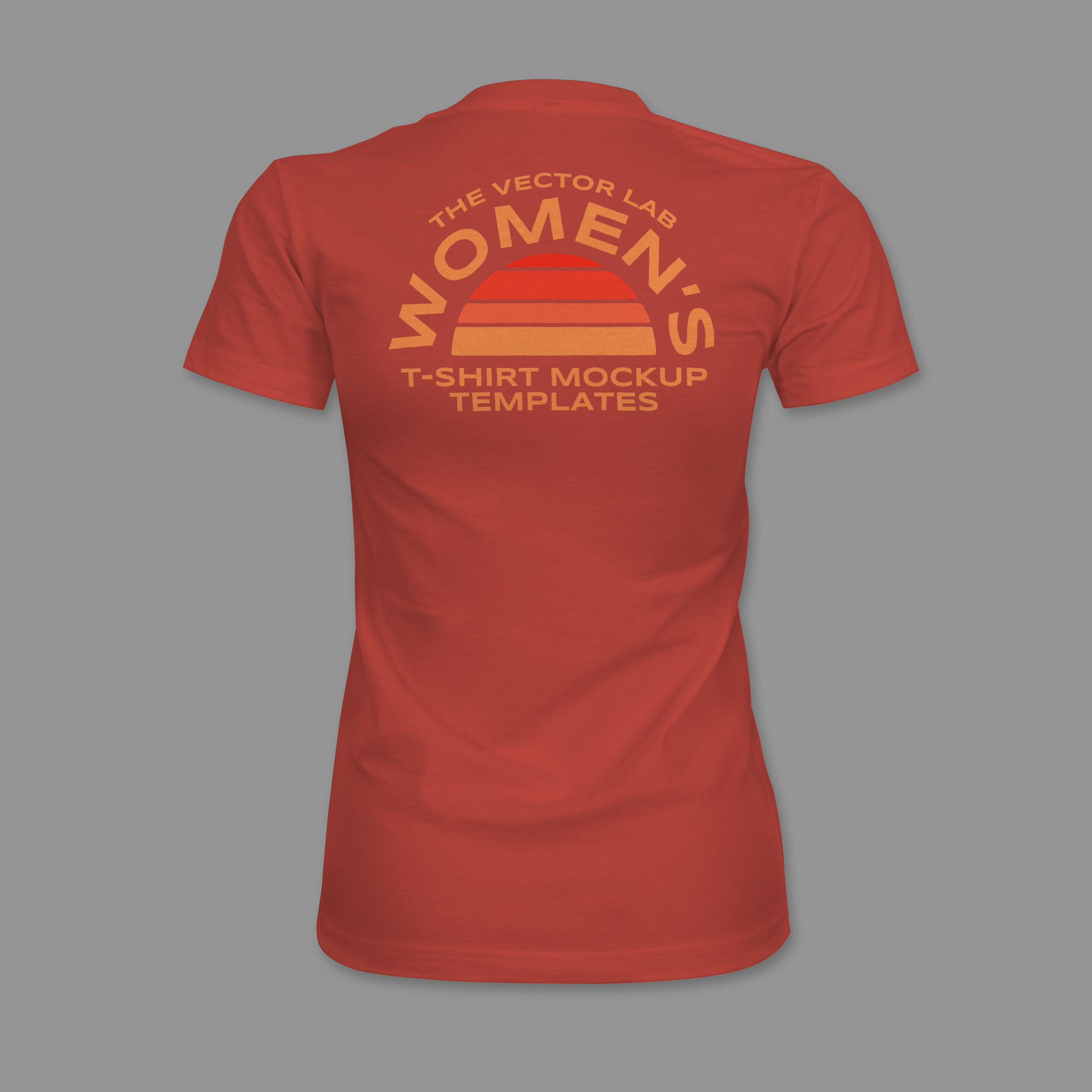 Women's T-Shirt Mockup Templates - Illustrator