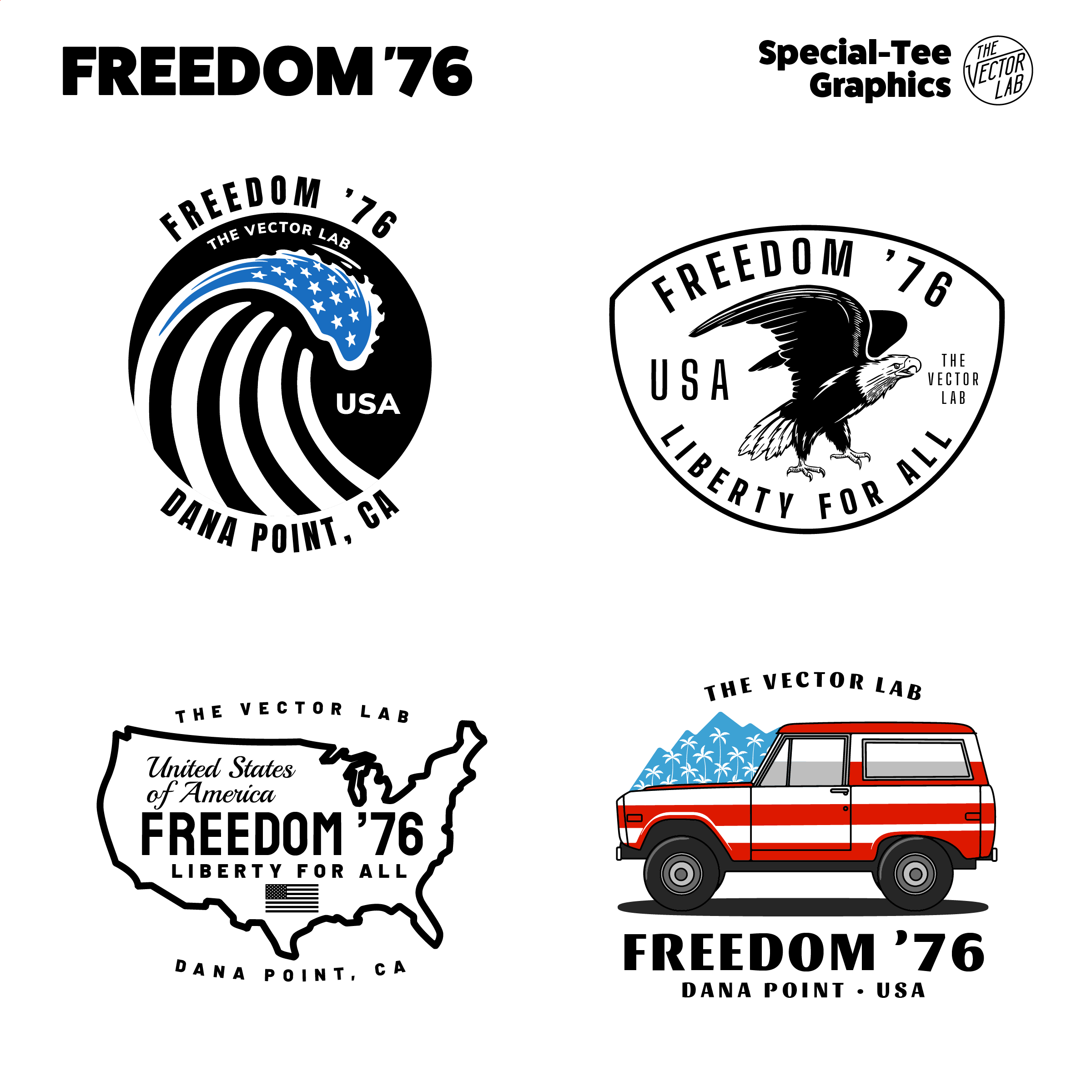Freedom 76 - USA Graphics