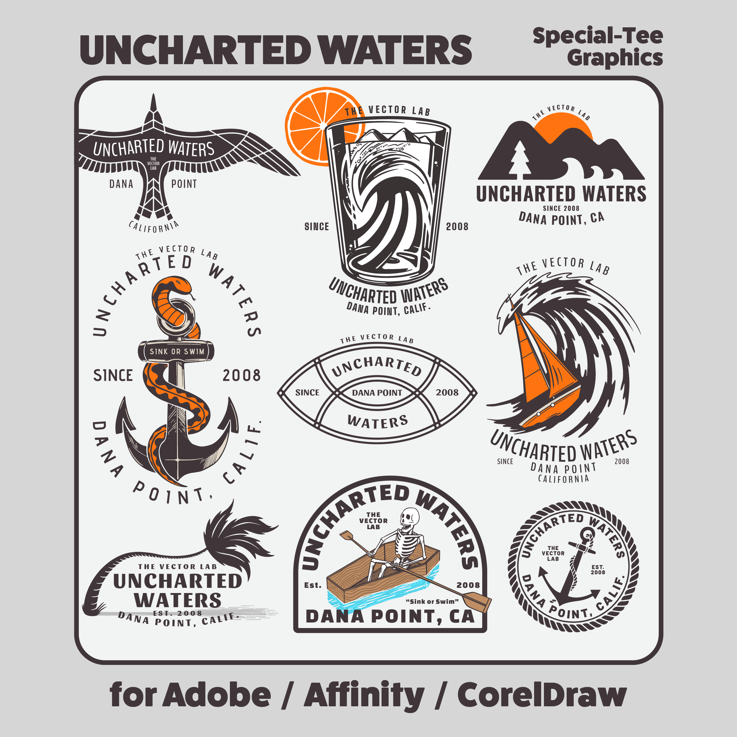 Uncharted Waters - T-Shirt Graphics