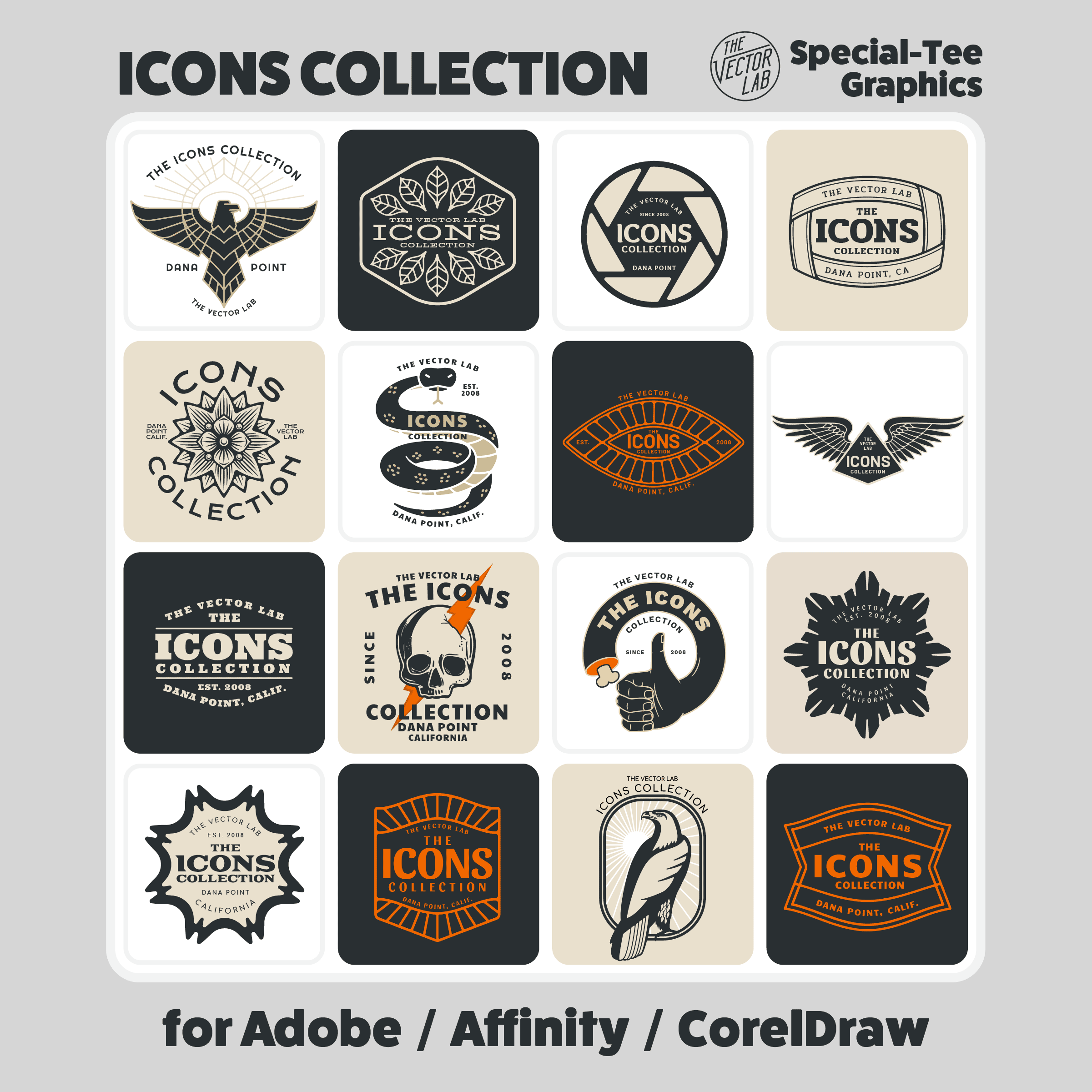 The ICONS Collection of Graphic &amp; Logo Templates