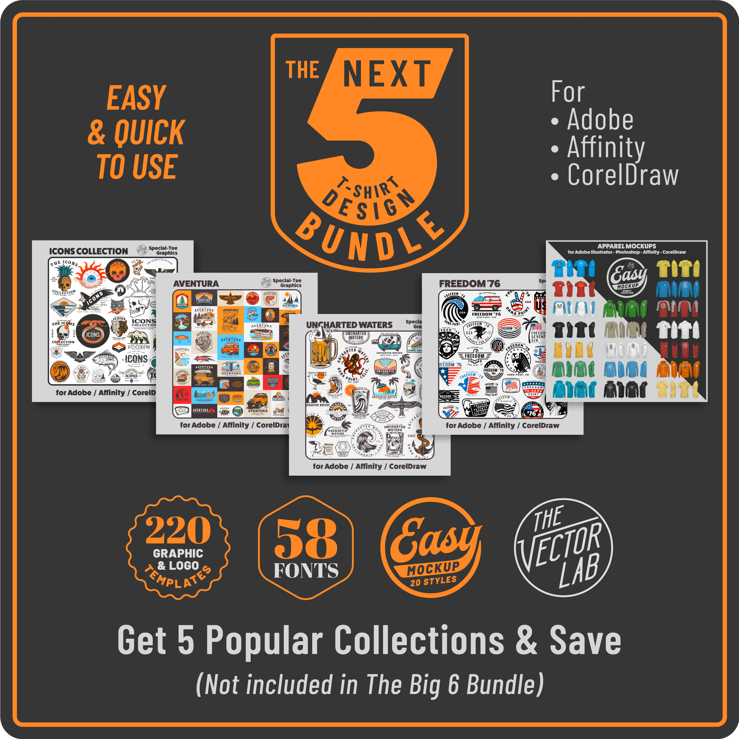 The Next 5 T-Shirt Design Bundle