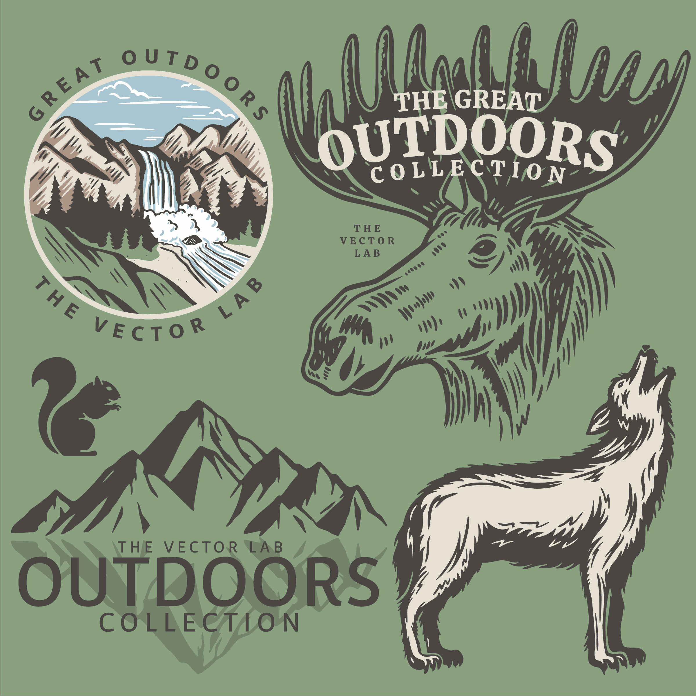 Great Outdoors Graphic Logo Templates