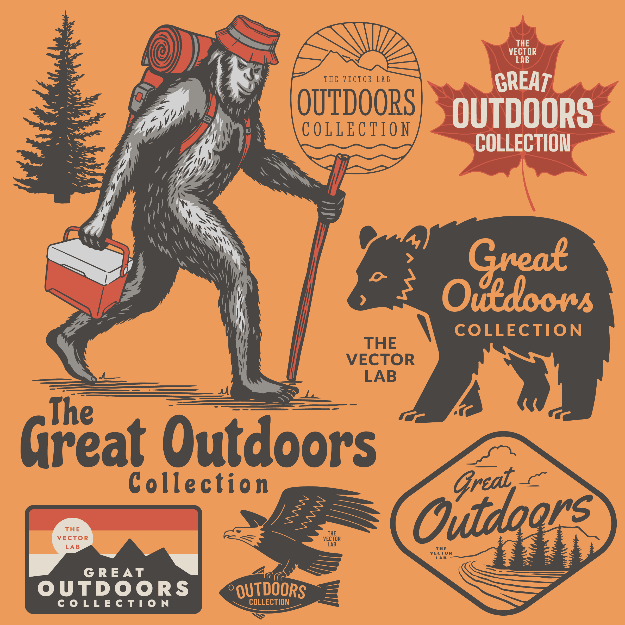 Great Outdoors Graphic Logo Templates