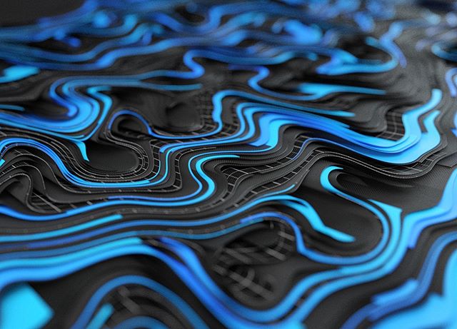 More squiggly nonsense from the archives done @man.vs.machine #3d #design #houdini #cinema4d #styleframe #curlnoise #vex #octanerender