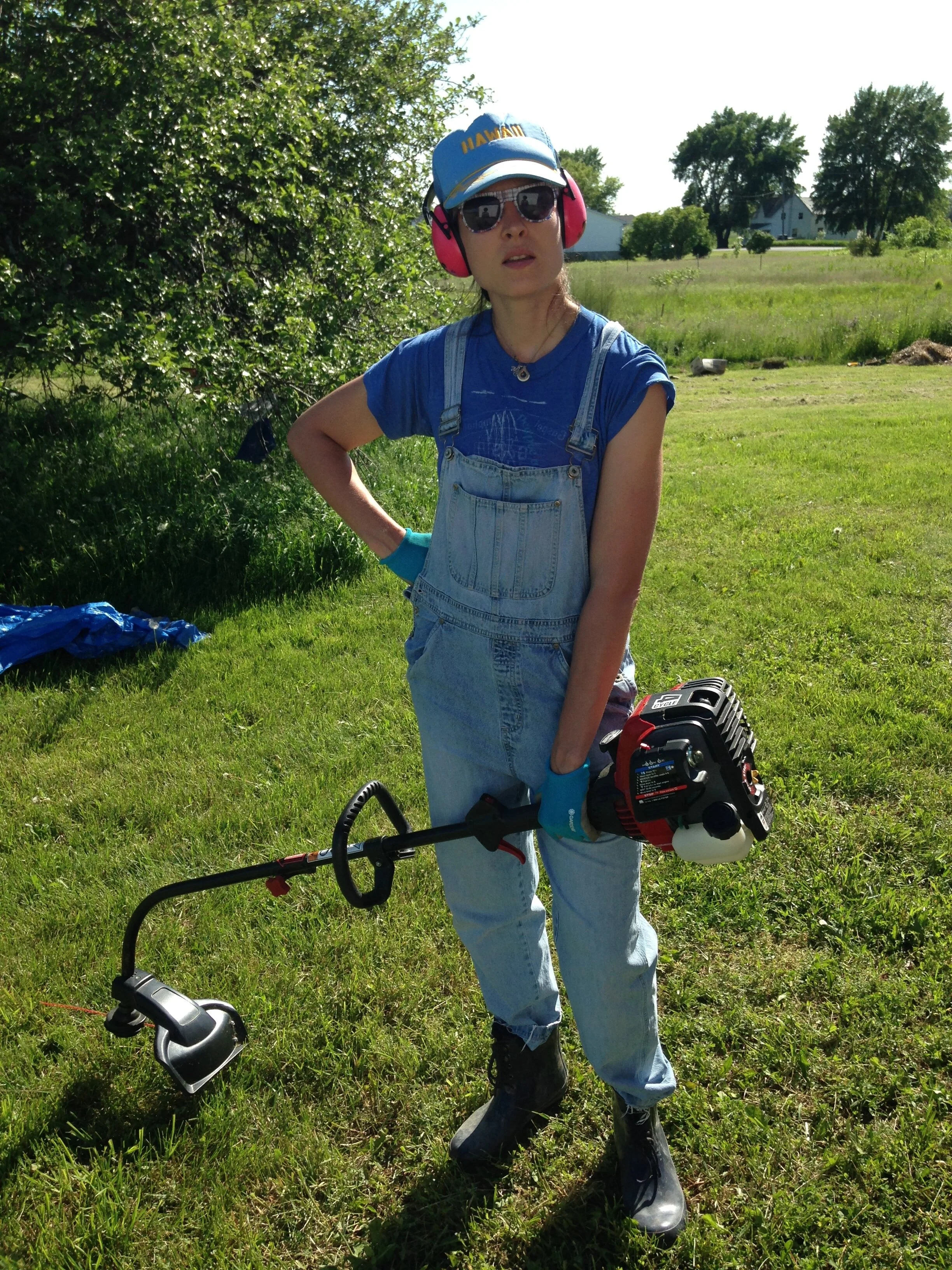 Mel - Weed Whack.JPG