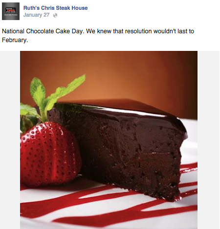 Social Writing for Ruth's Chris Steakhouse