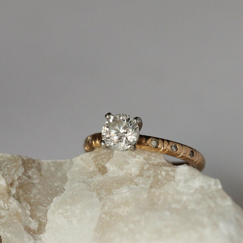 Solitaire Diamond Engagement Ring — Ethical jewellery - Handmade in London
