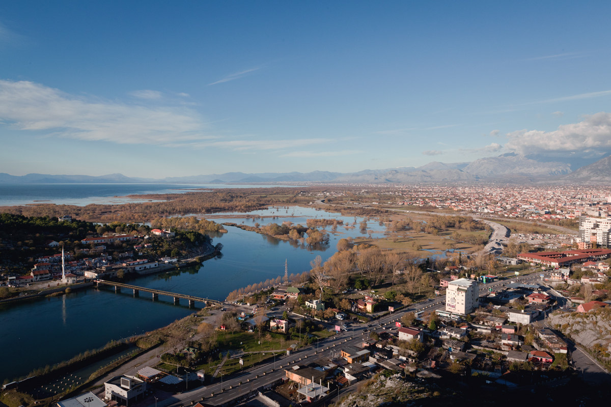 Where the City meets the water, the View from Rozafa Castle, ©alketamisja photography, november 2015