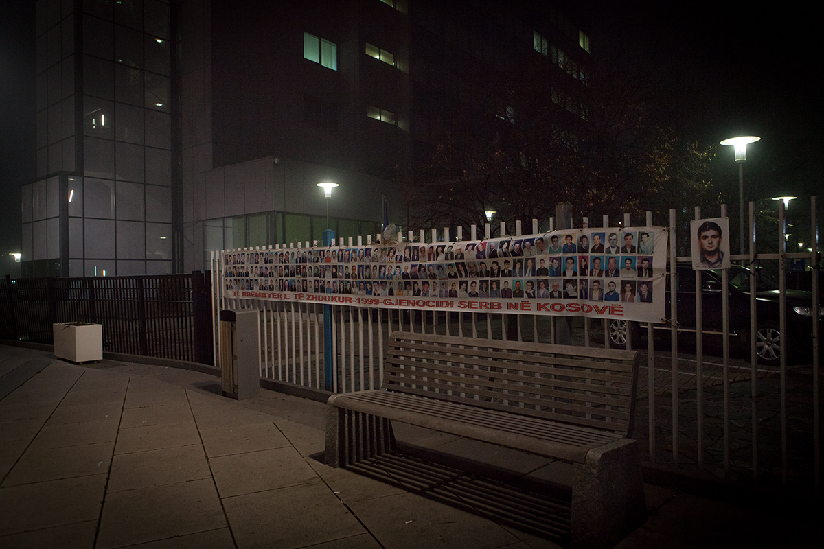 In Memory of serbian genocide of Kosovo War, december 2015, alketamisja photography Prishtina `Kosovo