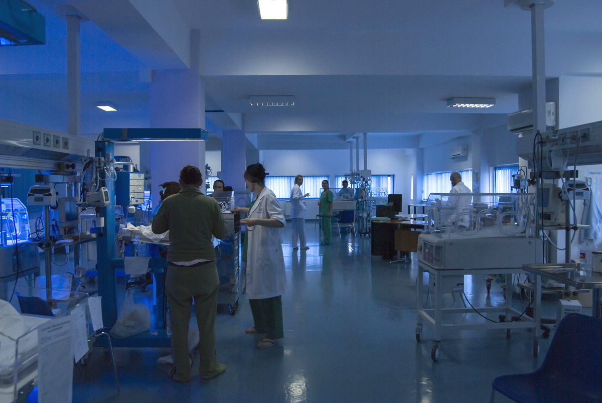 Neonatal Intensive Care Unit, 2008, Tirana, Albania, copyright alketa misja photography