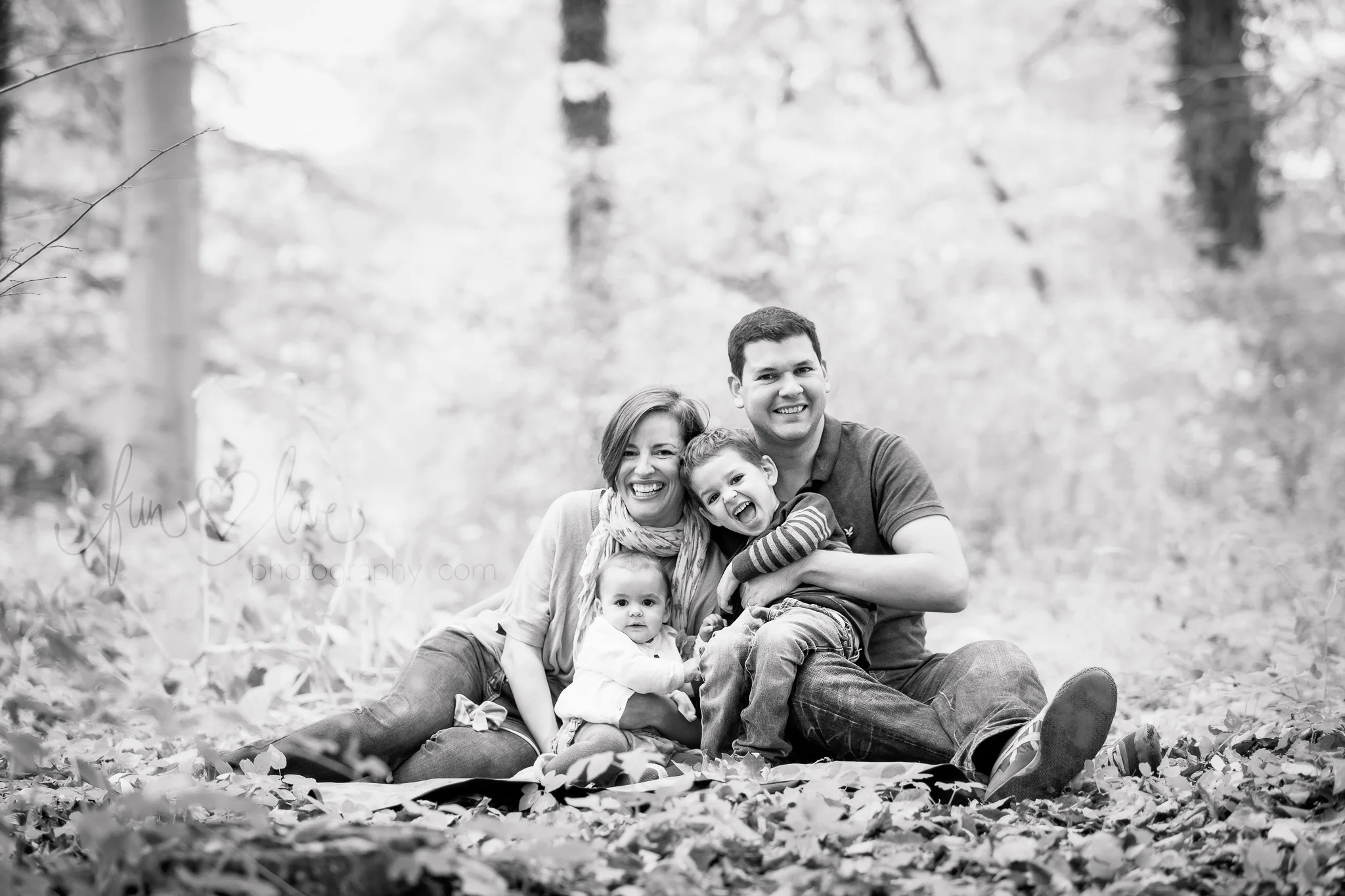 Natural Family Photography in the forest