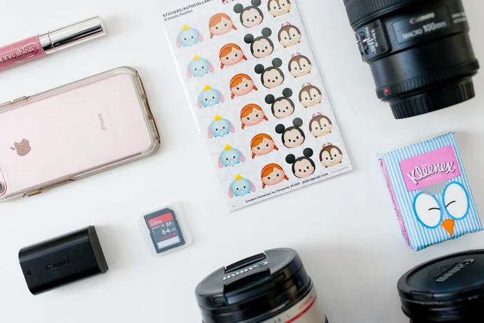 contents of family photography bag