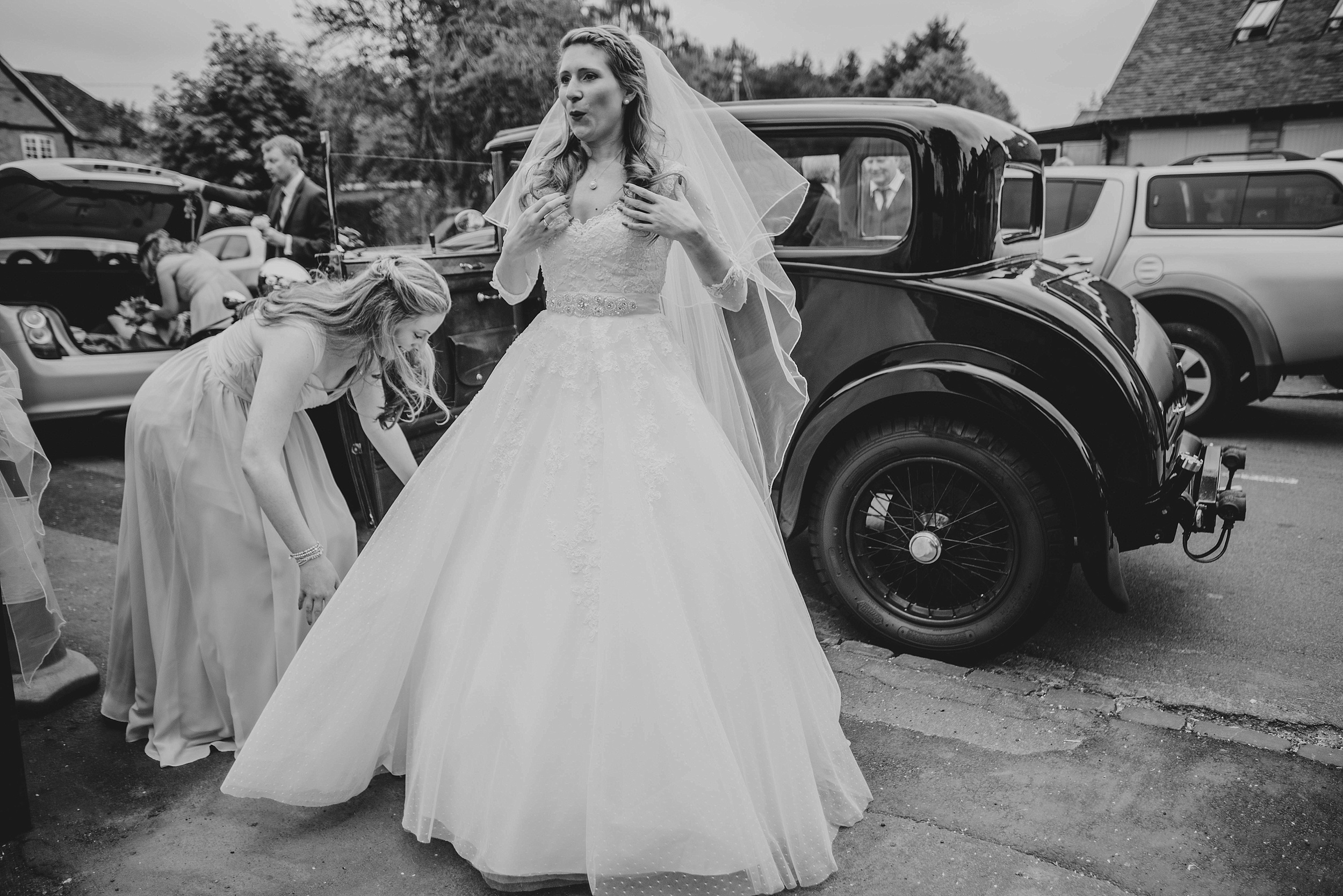 Traditional Wedding at Shakespeare's Church Stratford Upon Avon Town Hall Bride wears Charlotte Balbier Essex UK Documentary Wedding Photographer