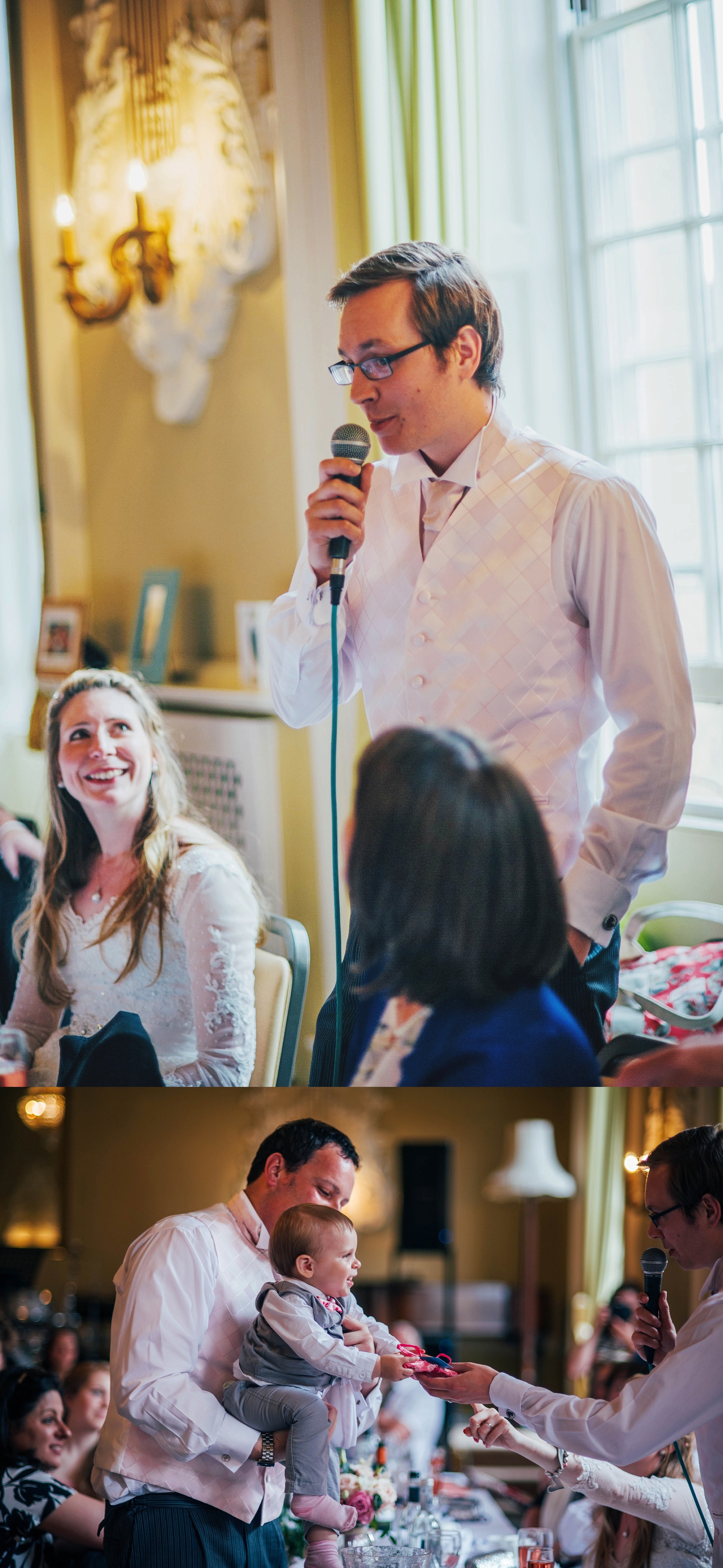 Traditional Wedding at Shakespeare's Church Stratford Upon Avon Town Hall Bride wears Charlotte Balbier Essex UK Documentary Wedding Photographer