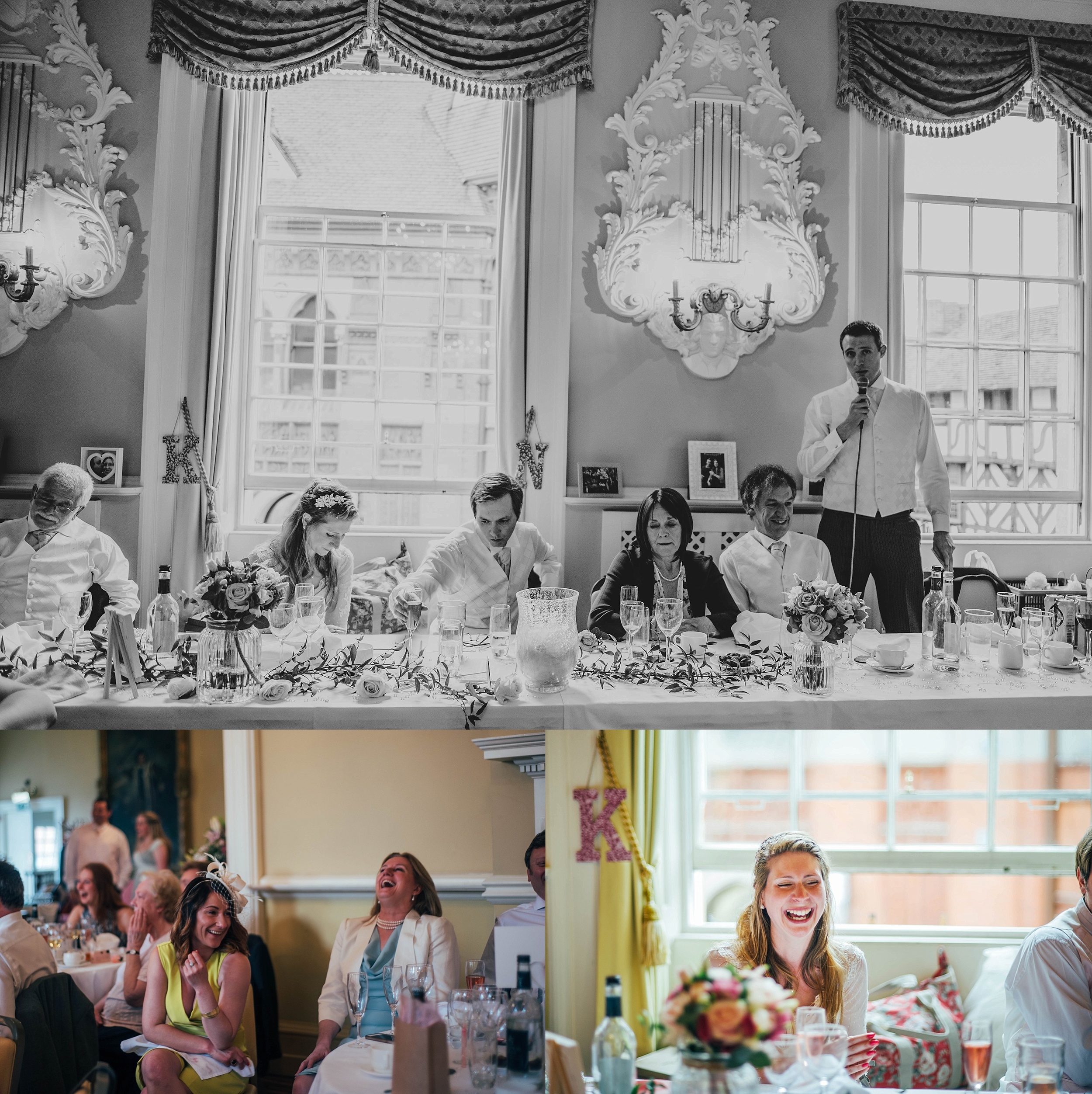 Traditional Wedding at Shakespeare's Church Stratford Upon Avon Town Hall Bride wears Charlotte Balbier Essex UK Documentary Wedding Photographer