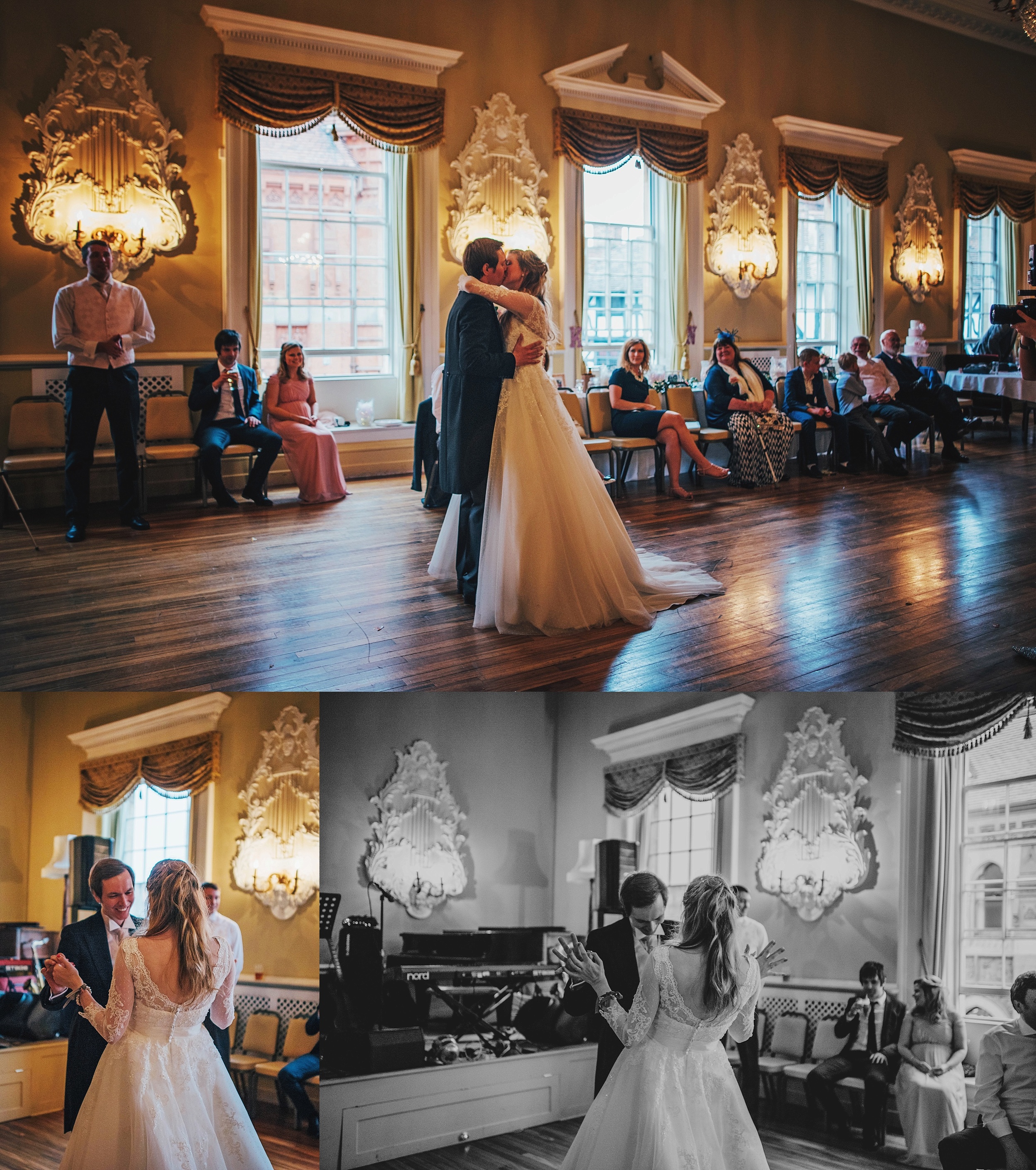 Traditional Wedding at Shakespeare's Church Stratford Upon Avon Town Hall Bride wears Charlotte Balbier Essex UK Documentary Wedding Photographer