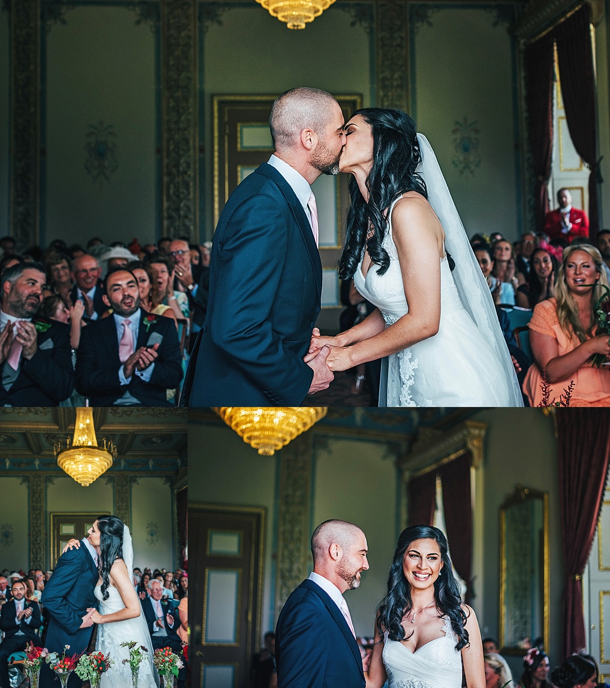 Glamorous Hylands House Chelmsford Wedding Bride wears Pronovias Springfield Florist Essex UK Documentary Wedding Photographer