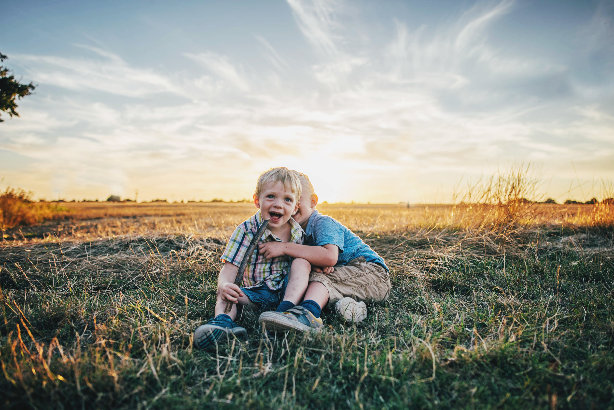 Sunset Golden Hour Summer Family Lifestyle Shoot Essex UK Documentary Portrait Photographer