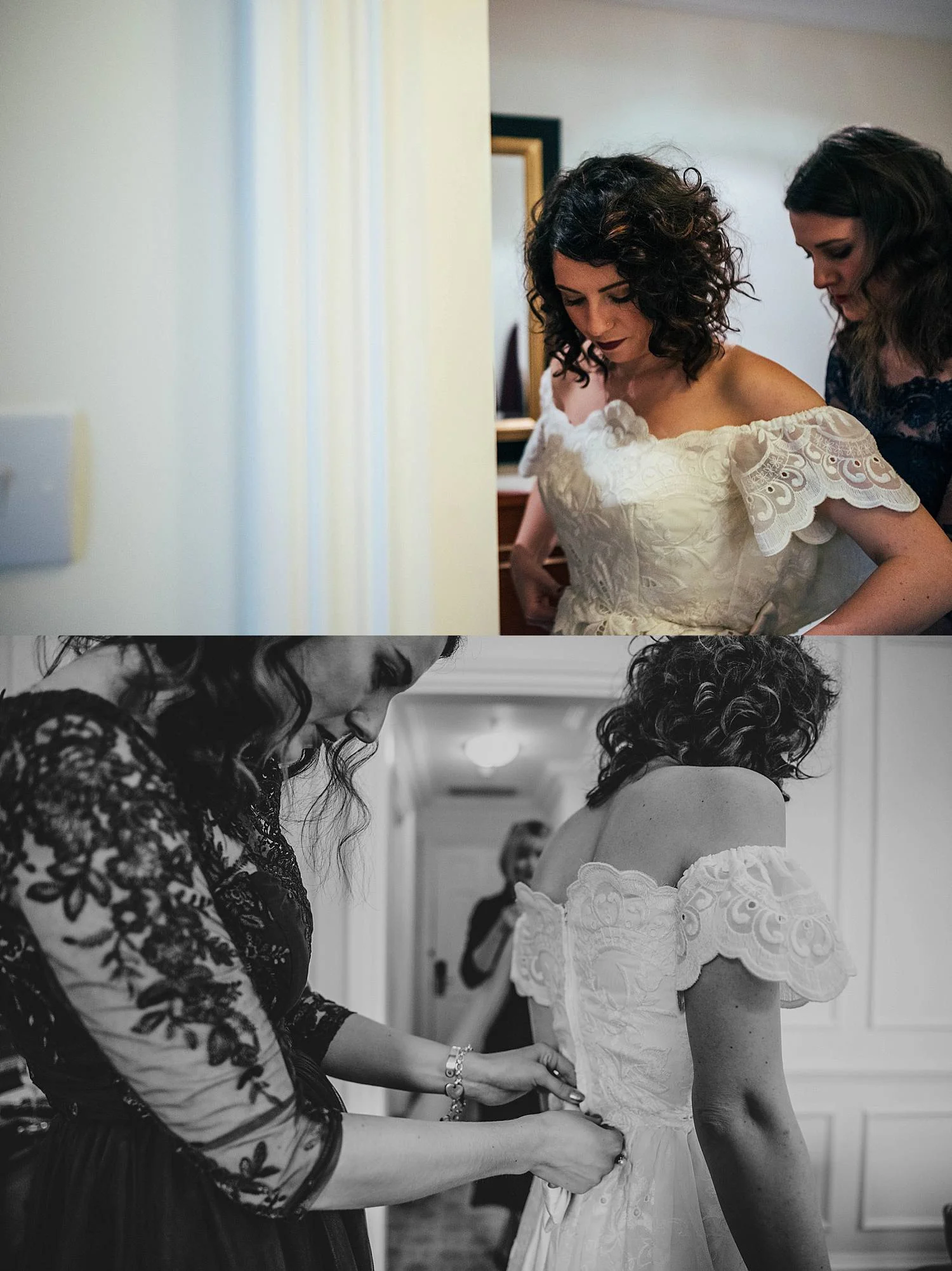 Gothic inspired vintage 80s dress Autumn Village Hall wedding Essex UK Documentary Wedding Photographer