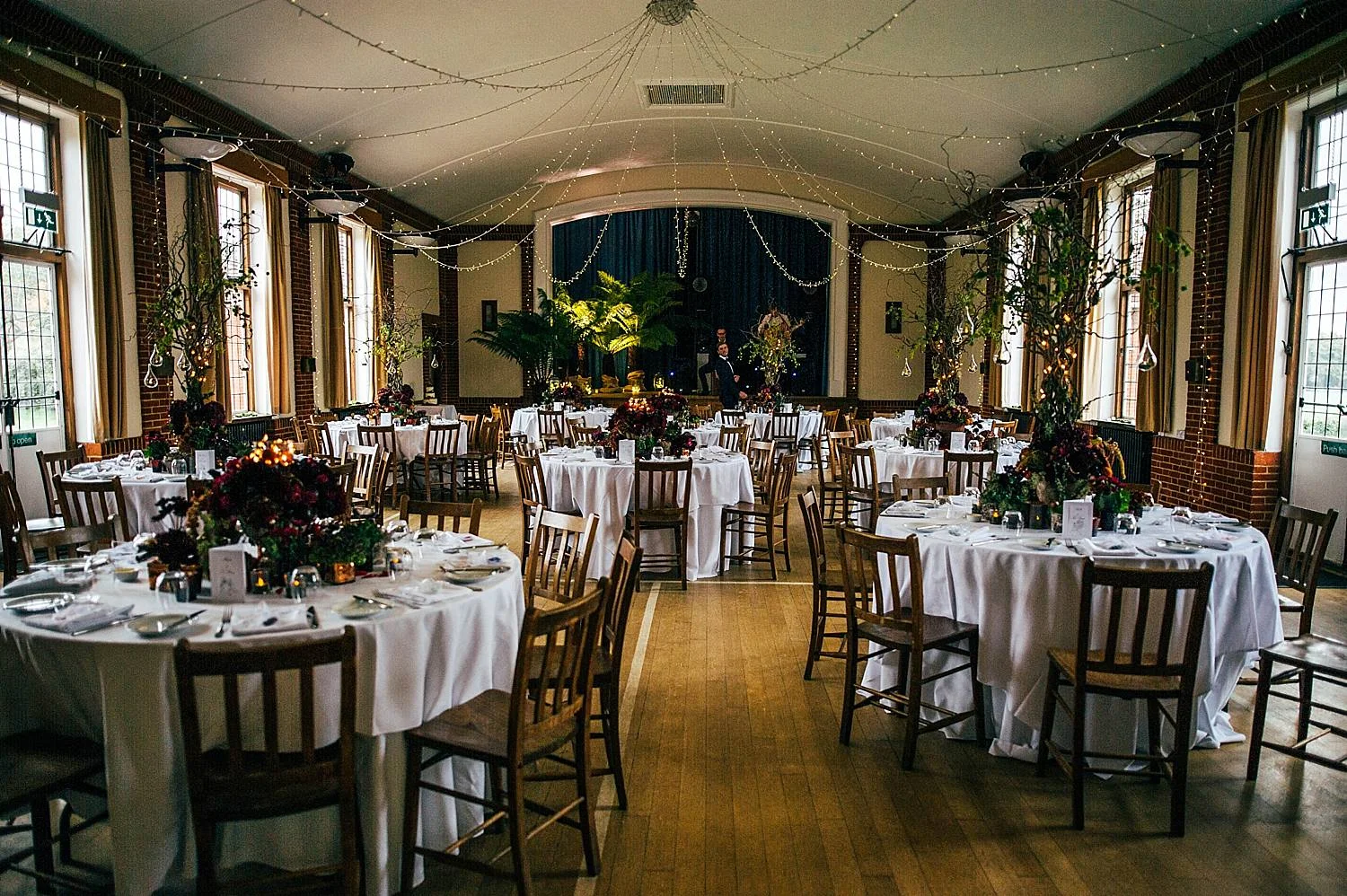 Gothic inspired vintage 80s dress Autumn Village Hall wedding Essex UK Documentary Wedding Photographer