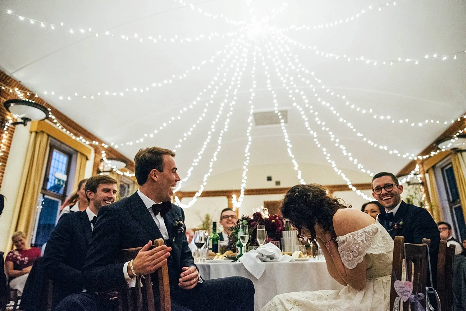 Gothic inspired vintage 80s dress Autumn Village Hall wedding Essex UK Documentary Wedding Photographer