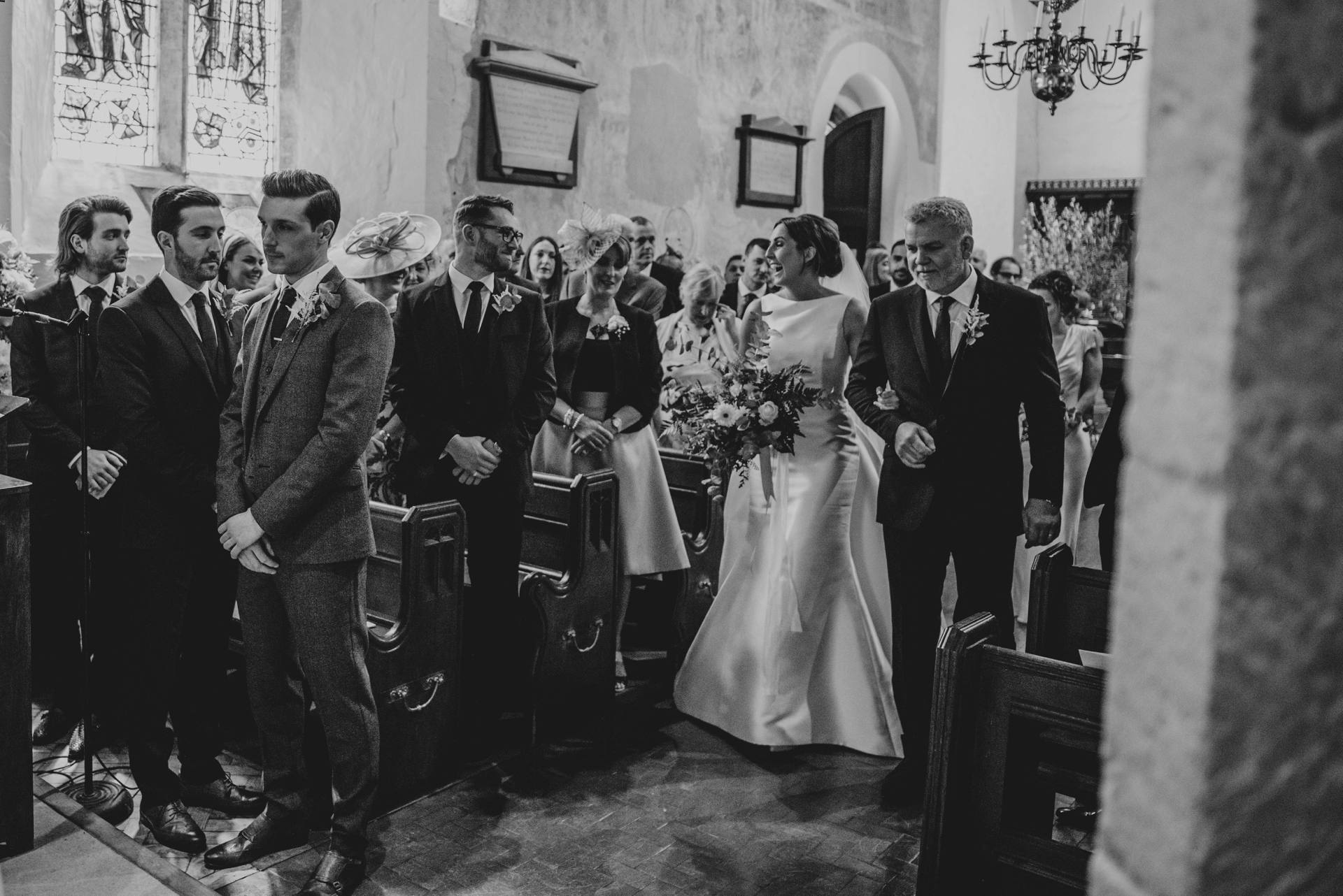 Stylish Elegant DIY Village Hall White and Green Wedding Bride wears Pronovias Three Flowers Photography Essex UK Documentary Wedding Photographer