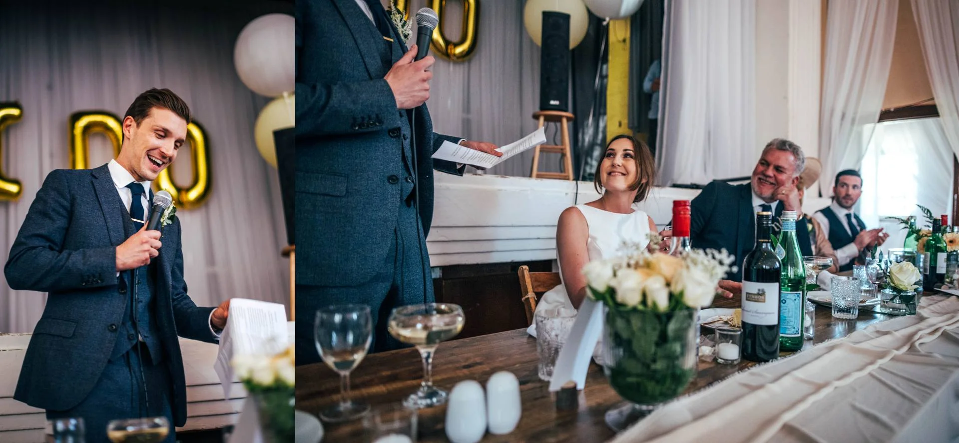 Stylish Elegant DIY Village Hall White and Green Wedding Bride wears Pronovias Three Flowers Photography Essex UK Documentary Wedding Photographer
