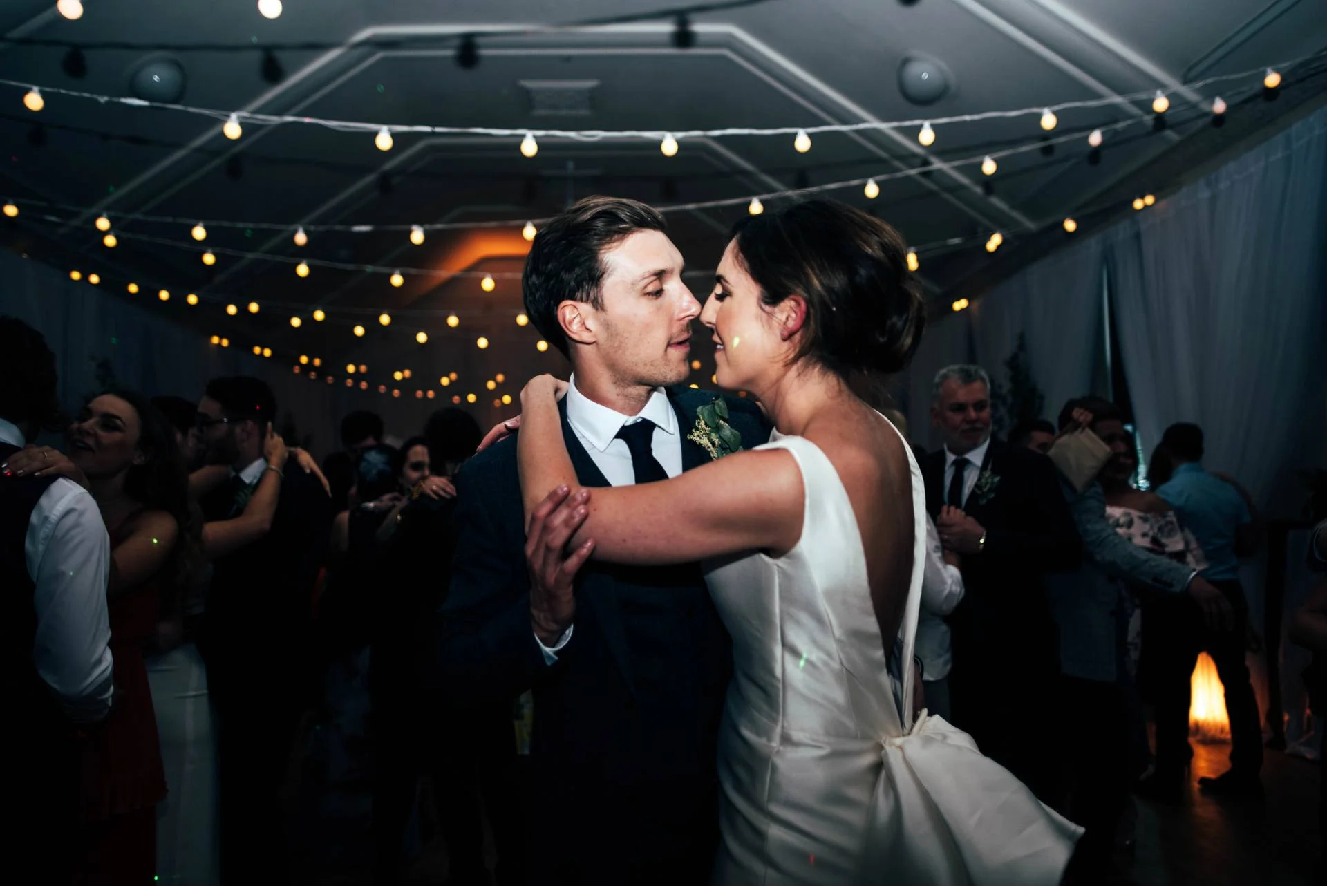 Stylish Elegant DIY Village Hall White and Green Wedding Bride wears Pronovias Three Flowers Photography Essex UK Documentary Wedding Photographer