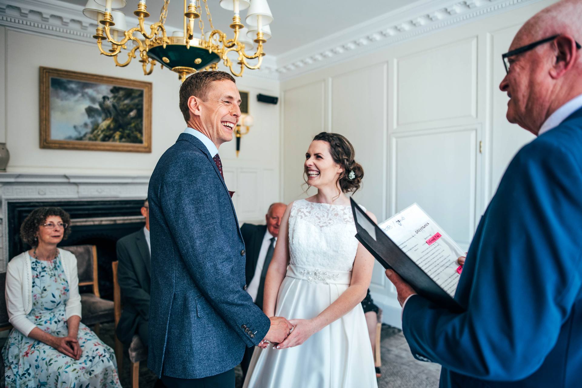 Alternative diy wedding on a boat with steam fairground Essex UK Documentary Wedding Photographer