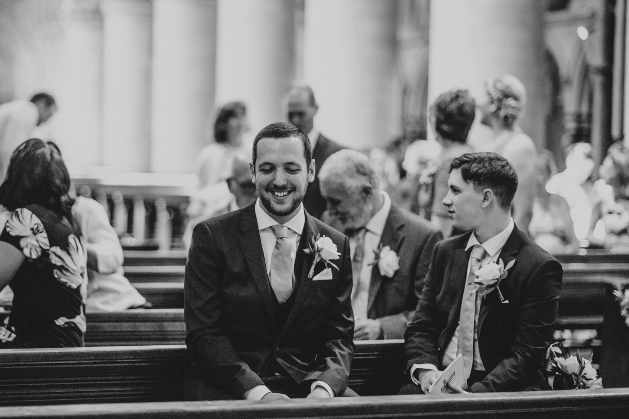 Elegant English Wedding Pink Flower Crowns Norwich Cathedral Kimberley Hall Bride wears Katrine Mogensen Essex UK Documentary Wedding Photographer 